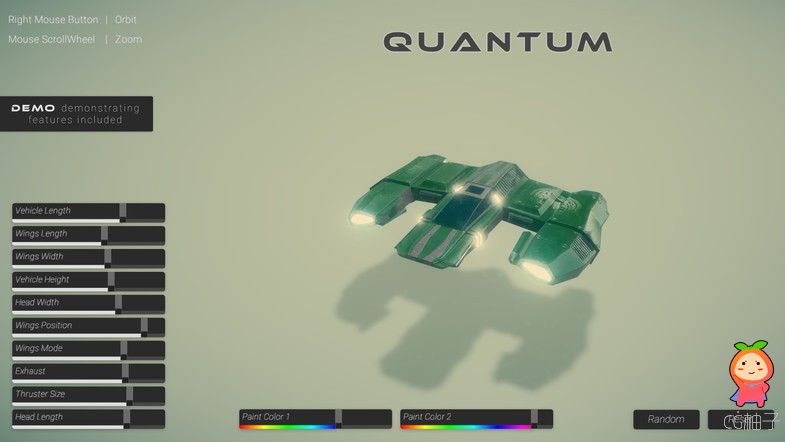 Against Gravity Racer - Quantum 1.1 科幻飞船模型 