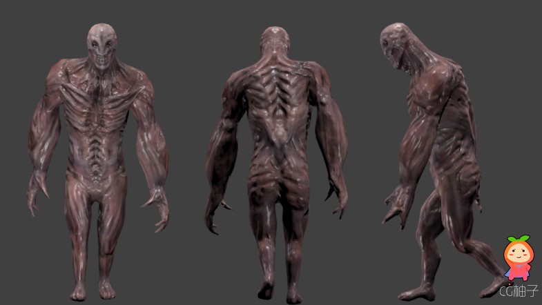 Tyrant Zombie Revised 1.1 僵尸模型免费下载 低模资源