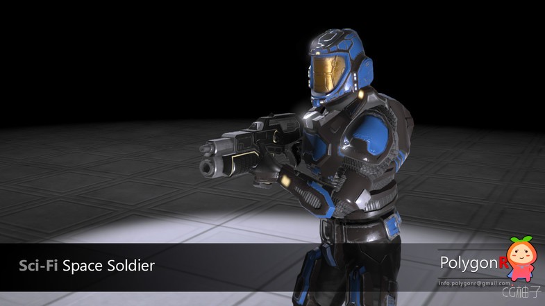 Sci Fi Space Soldier PolygonR 1.2 科幻太空战士模型