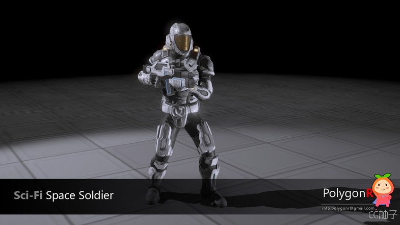 Sci Fi Space Soldier PolygonR 1.2 科幻太空战士模型