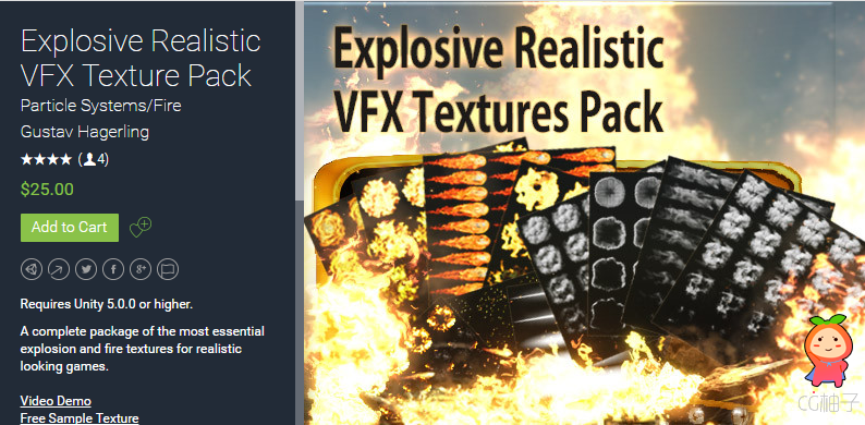 Explosive Realistic VFX Texture