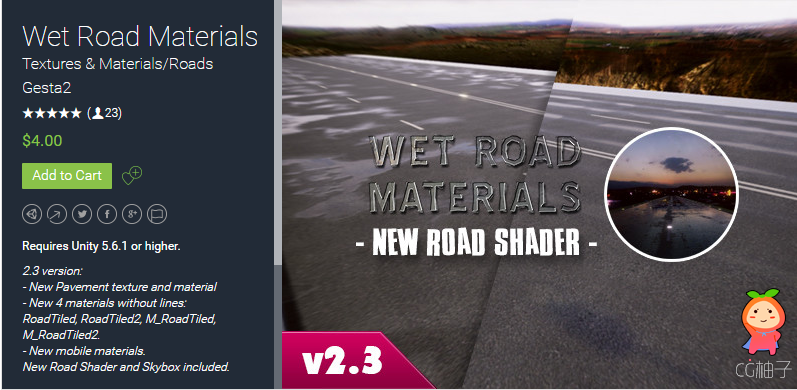 Wet Road Materials 