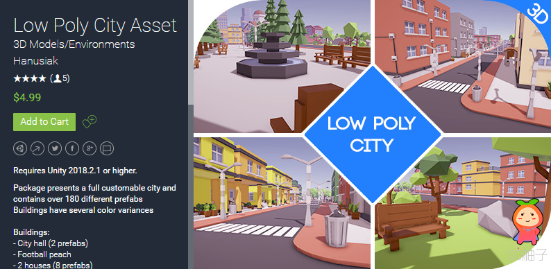 Low Poly City Asset 