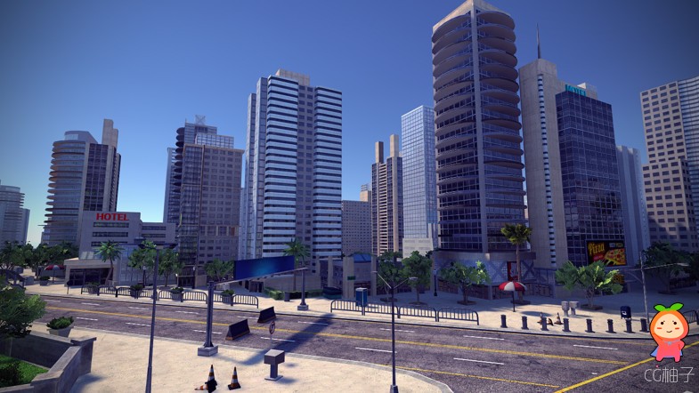 unity城市建筑模型