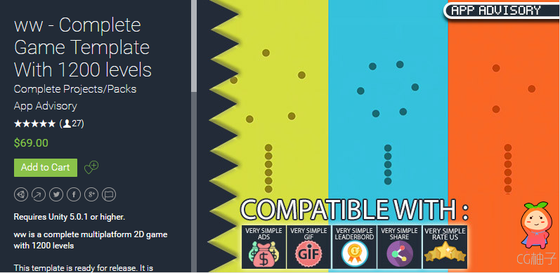 ww - Complete Game Template With 1200 levels 1.0.3