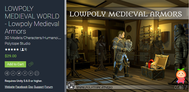 LOWPOLY MEDIEVAL WORLD - Lowpoly Medieval Armors 1.1