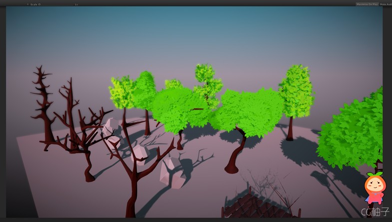 Stylized Low-Poly Nature asset 2.0 低模自然环境