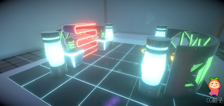 Sci-Fi Neon Props Pack 1.0