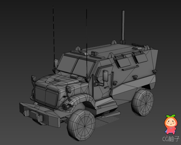 MRAP Maxx 1.0 装甲车模型 反地雷伏击车