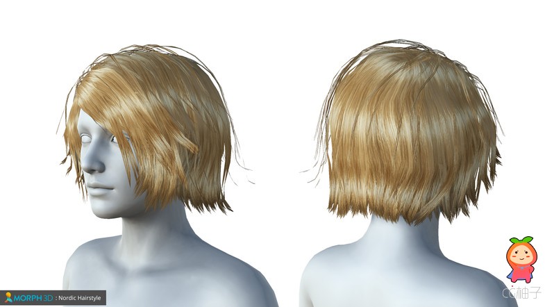 女性头发现代发型模型