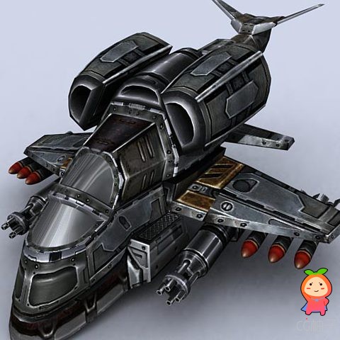 3DRT-Sci-Fi Gunships 