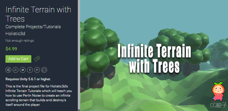 Infinite Terrain with Trees 1.0