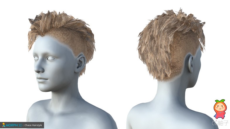 女性头发模型