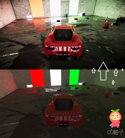 Realistic Car Lighting Sample