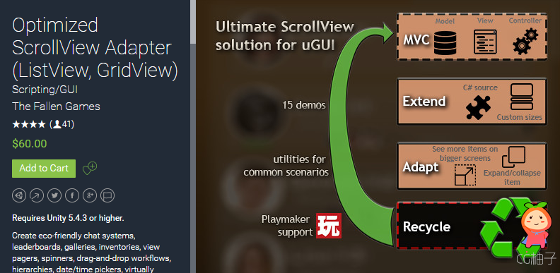 Optimized ScrollView Adapter (ListView, GridView)