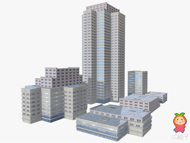 Modern buildings pack 1.0 现代建筑群 高楼大厦模型