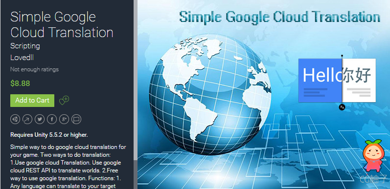 Simple Google Cloud Translation 2.0