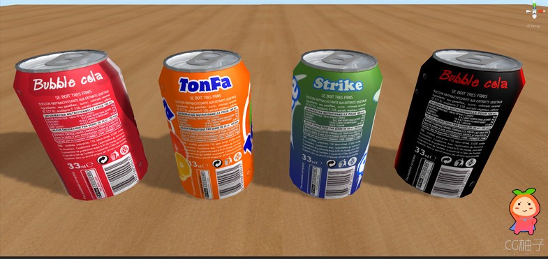 soda cans 1.03 易拉罐模型免费 可乐雪碧罐装饮料模型