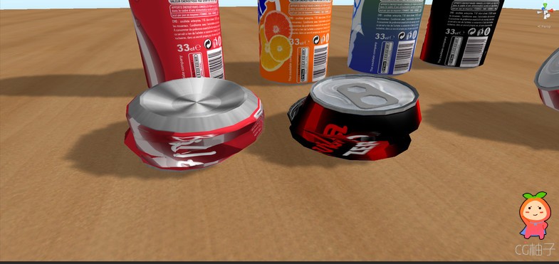  易拉罐模型免费 可乐雪碧罐装饮料模型