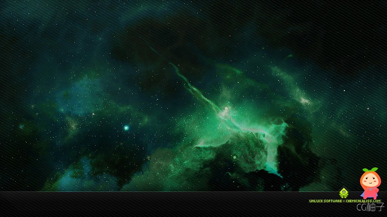 Skybox Green Nebula 1.0 绿色宇宙星云天空盒