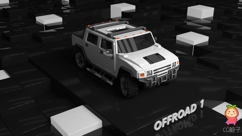 Low Poly Destructible Cars 2 - Offroad 1.0 越野车模型