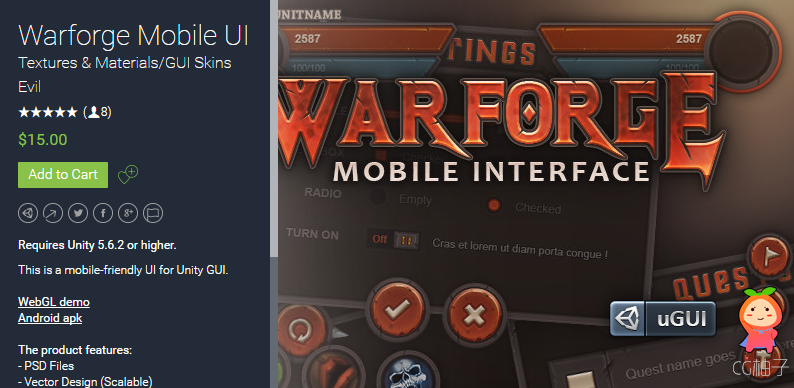 Warforge Mobile UI 1.4