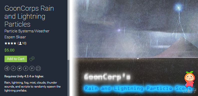 GoonCorps Rain and Lightning Particles 2.0