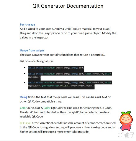 Easy QR Code Generator Encoder 1.0 二维码生成创建插件