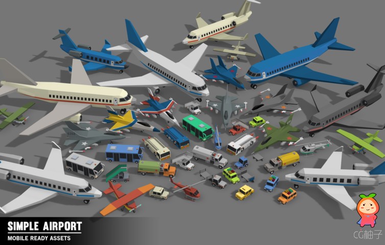 Simple Airport - Cartoon Assets 
