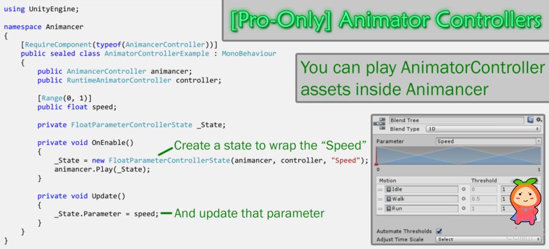 Animancer Pro 2.0 统一游戏动画系统