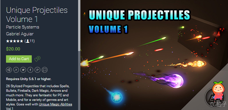 Unique Projectiles Volume 1 1.2 法术子弹火球黑暗魔法箭特效