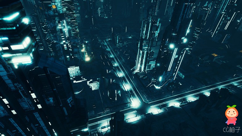 Sci Fi Cityscape 1.2 3D科幻城市场景 未来科幻世界模型