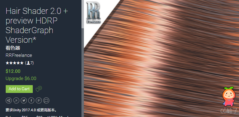 Hair Shader 2.0 + preview HDRP ShaderGraph Version 1.60
