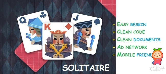 Solitaire Kings Kit Unity 5.6.0f3 Project