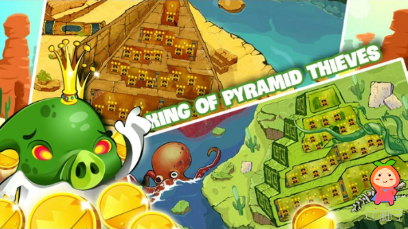 King Of Pyramid Thieves complete game + 90 levels & LEVEL EDITOR