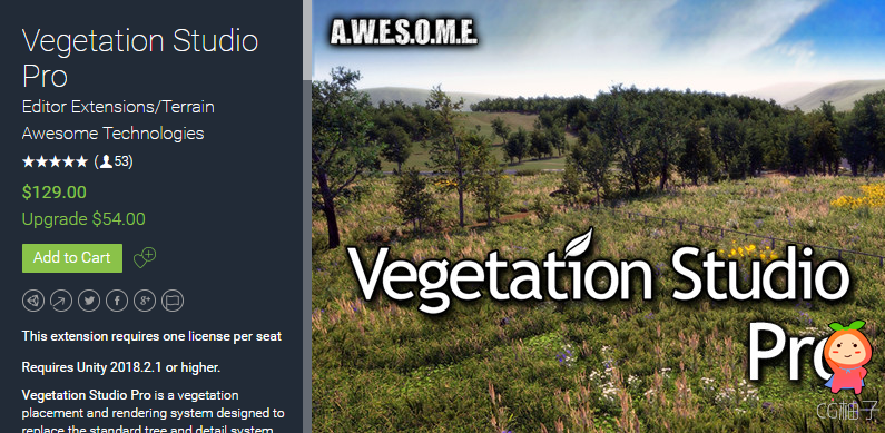 Vegetation Studio Pro 1.1.0 地形植被生成插件