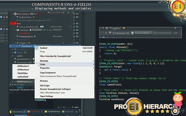Hierarchy PRO +Presets And Selections v20.6 编辑器工具