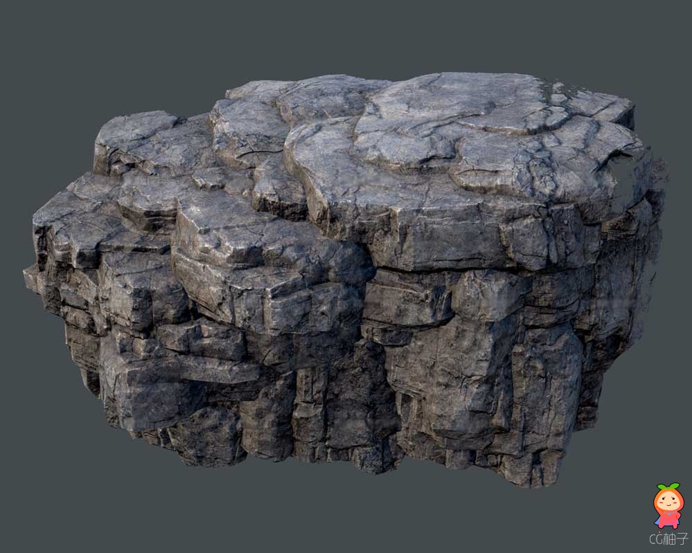 石头岩石模型