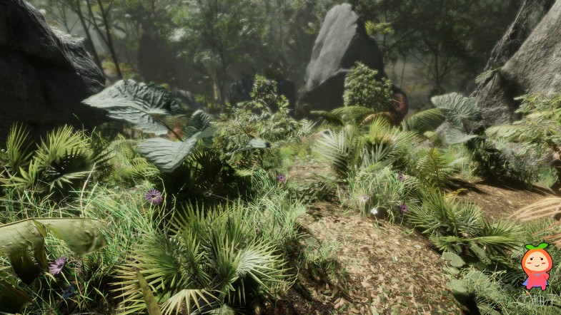 热带森林模型 树林场景