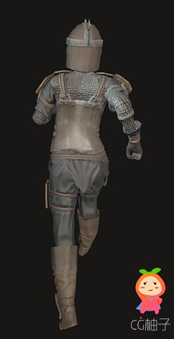 UMA Bandit Armor 1.0 中世纪人物角色铠甲头盔靴子盔甲模型