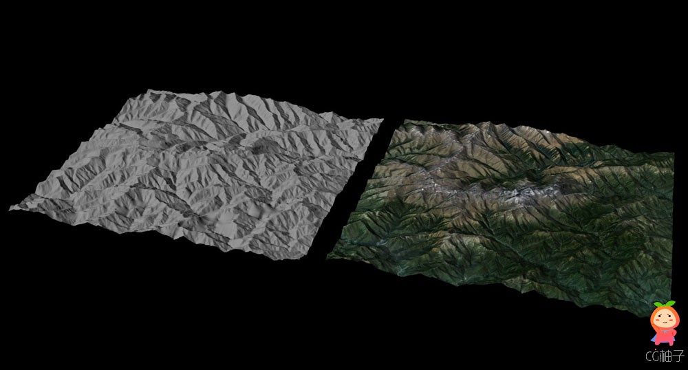 西岭雪山 谷歌地球地形 模型