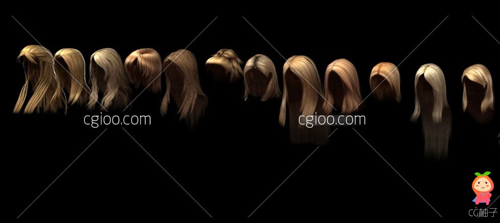 多种发型模型
