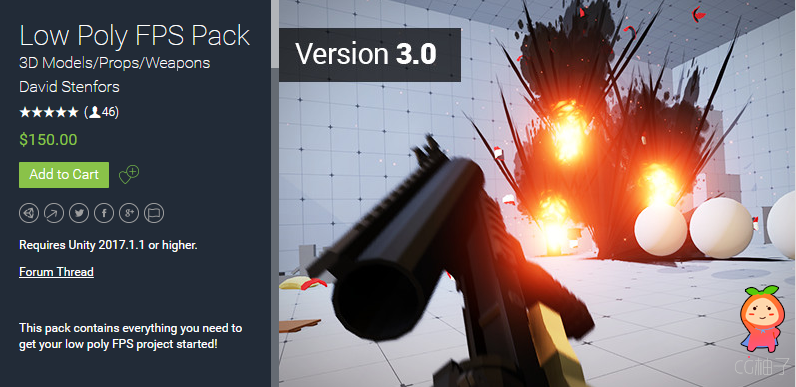 Low Poly FPS Pack 3.0
