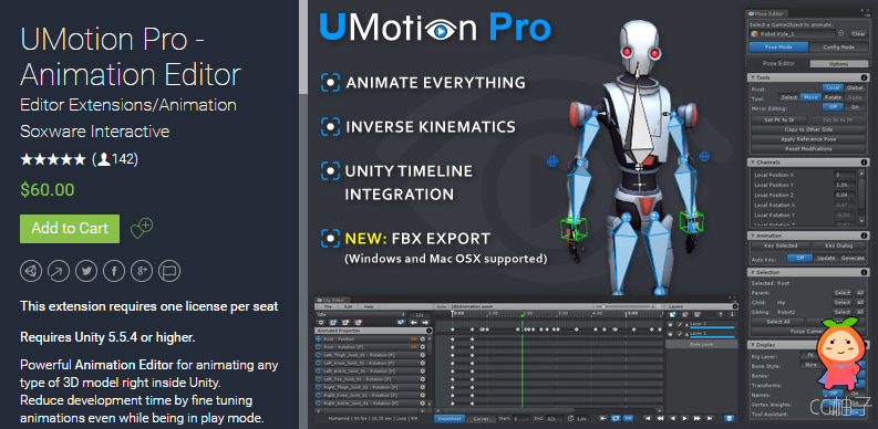 UMotion Pro - Animation Editor 1.17p03