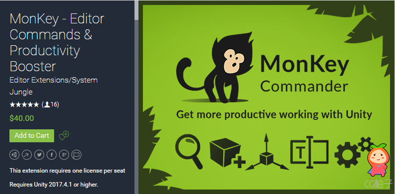MonKey - Editor Commands & Productivity Booster