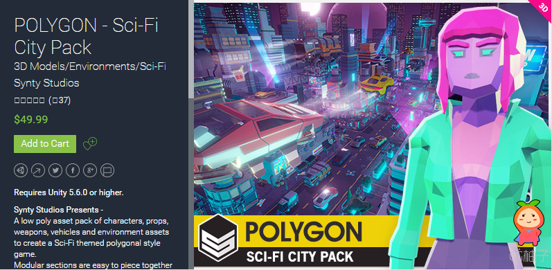 POLYGON - Sci-Fi City Pack 1.13