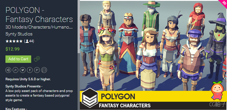 POLYGON - Fantasy Characters 1.1