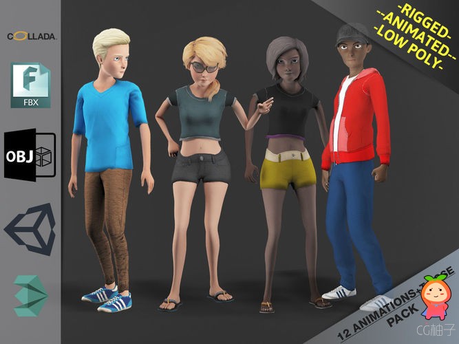 https://www.cgtrader.com/3d-models/character/child/cartoon-characters-pack3