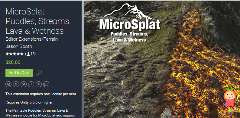 MicroSplat - Puddles, Streams, Lava & Wetness 2.6