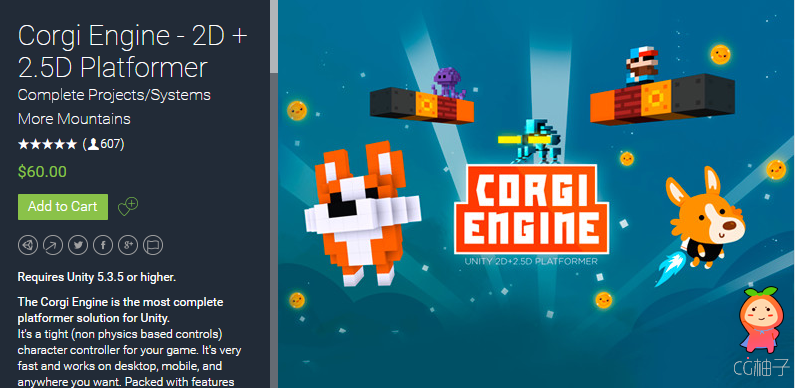 Corgi Engine - 2D + 2.5D Platformer 5.5